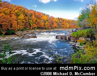 Ohiopyle Falls at Ohiopyle State Park, Pennsylvania picture 002 - October 21, 2006