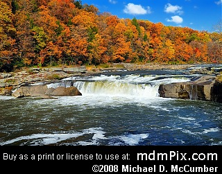 Ohiopyle Falls at Ohiopyle State Park, Pennsylvania picture 003 - October 21, 2006