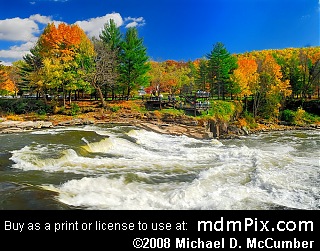 Ohiopyle Falls at Ohiopyle State Park, Pennsylvania picture 043 - October 21, 2006