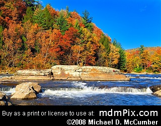 Youghiogheny River at Ohiopyle State Park, Pennsylvania picture 074 - October 21, 2006