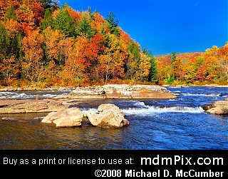 Youghiogheny River at Ohiopyle State Park, Pennsylvania picture 075 - October 21, 2006
