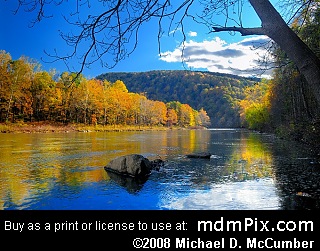 Youghiogheny River at Ohiopyle State Park, Pennsylvania picture 002 - October 28, 2007