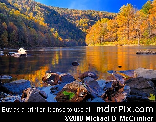Youghiogheny River at Dunbar Township, Pennsylvania picture 005 - October 30, 2007