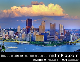 Pittsburgh Skyline at Pittsburgh, Pennsylvania picture 019 - August 29, 2009