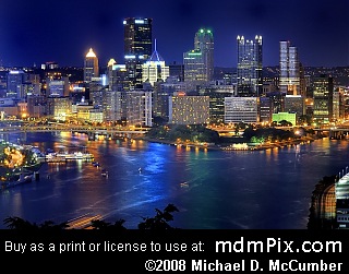 Pittsburgh Skyline at Pittsburgh, Pennsylvania picture 033 - August 29, 2009