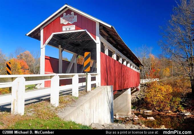 Glessner Covered Bridge (Glessner Covered Bridge Picture 004 - October 19, 2008 from Stoneycreek Township, Pennsylvania)