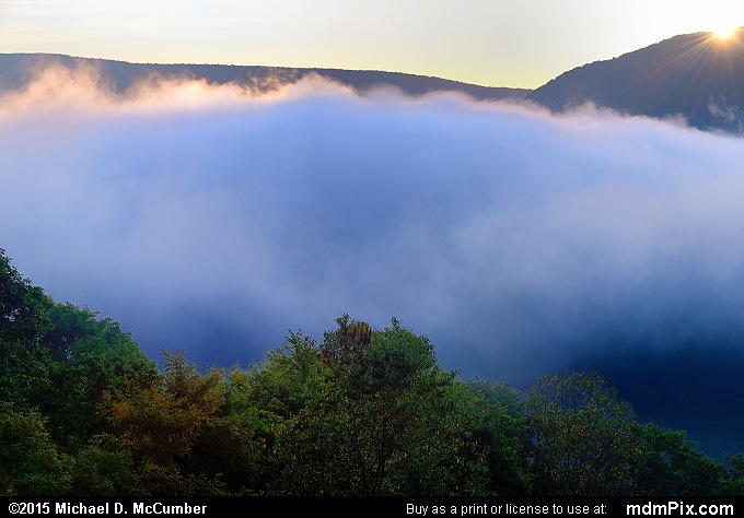 Sunrise (Sunrise Picture 001 - September 19, 2015 from Ohiopyle State Park, Pennsylvania)
