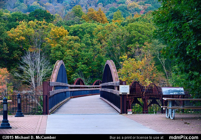 Low Ohiopyle Bridge (Low Ohiopyle Bridge Picture 033 - October 8, 2015 from Ohiopyle State Park, Pennsylvania)