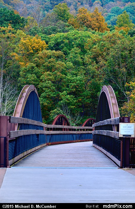 Low Ohiopyle Bridge (Low Ohiopyle Bridge Picture 034 - October 8, 2015 from Ohiopyle State Park, Pennsylvania)