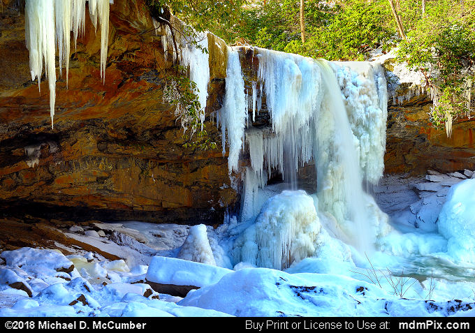 Cucumber Falls (Cucumber Falls Picture 012 - January 19, 2018 from Ohiopyle State Park, Pennsylvania)