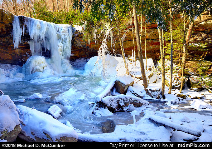 Cucumber Falls (Cucumber Falls Picture 021 - January 19, 2018 from Ohiopyle State Park, Pennsylvania)
