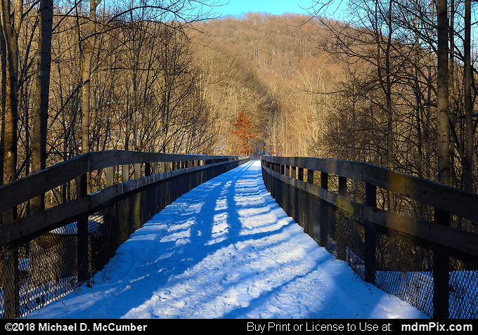 High Ohiopyle Bridge (High Ohiopyle Bridge Picture 050 - January 19, 2018 from Ohiopyle State Park, Pennsylvania)