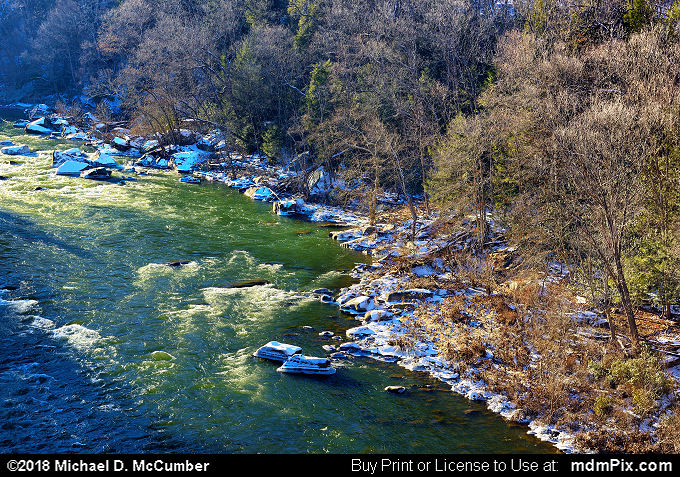 Youghiogheny River (Youghiogheny River Picture 054 - January 19, 2018 from Ohiopyle State Park, Pennsylvania)