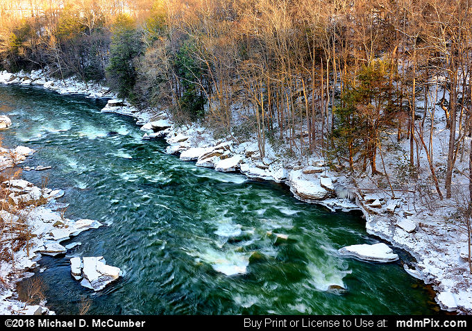 Youghiogheny River (Youghiogheny River Picture 055 - January 19, 2018 from Ohiopyle State Park, Pennsylvania)