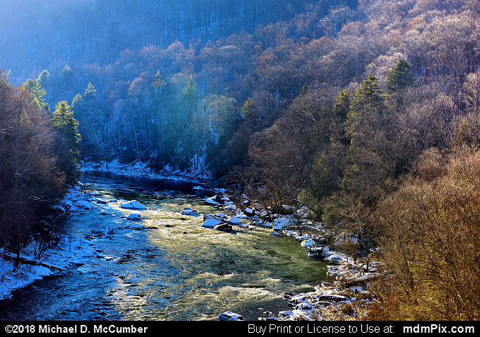 Youghiogheny Gorge (Youghiogheny Gorge Picture 058 - January 19, 2018 from Ohiopyle State Park, Pennsylvania)