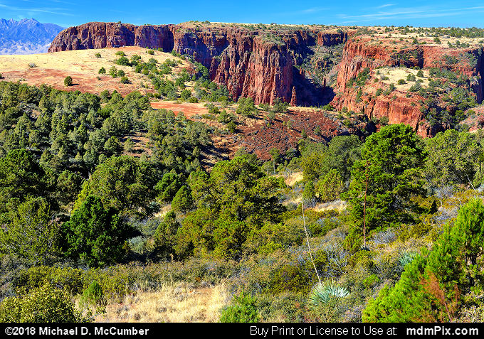 Parker Canyon (Parker Canyon Picture 028 - February 8, 2018 from Sierra Ancha Experimental Forest, Arizona)