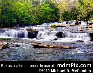 View from Meadow Run Cascades Waterfall Area