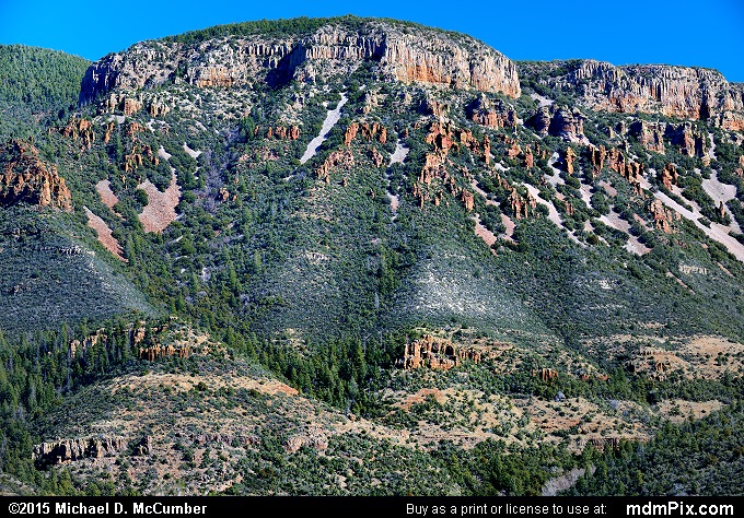 View from Sierra Ancha Mountains Vista at Conner Canyon