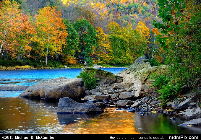 View from Large Shoreline Rocks before Chestnut Ridge