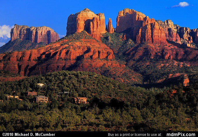 Cathedral Rock With Company at Sedona From Distance